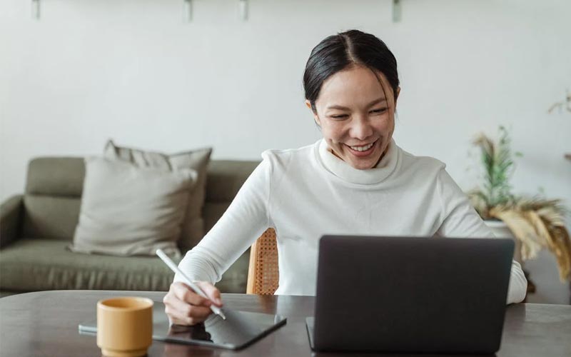 Electronic ordering software in a restaurant